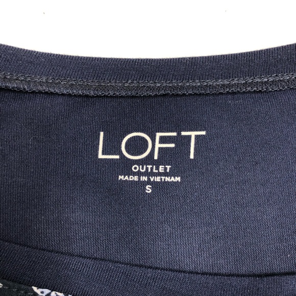Loft Outlet Navy Blue Top, Size S - Picture 3 of 6